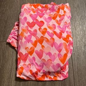 Little Sleepies ombré heart crib sheet
